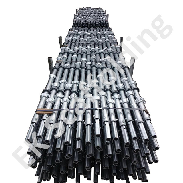 Sistema di impalcature verticali verticali dipinto dipinto galvanizzato