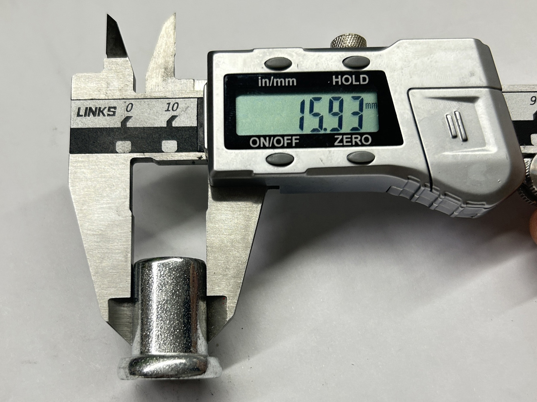 Dimensioni rivetto accoppiatore per ponteggi