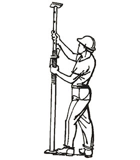 Aggendere il tubo interno all\'altezza approssimativa desiderata