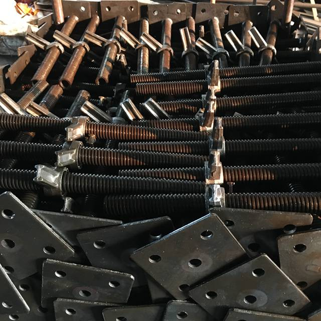 Impalcatura nera Jack a vite solida regolabile 