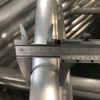 Materiale da costruzione di impalcature in alluminio raggio di scala dritta