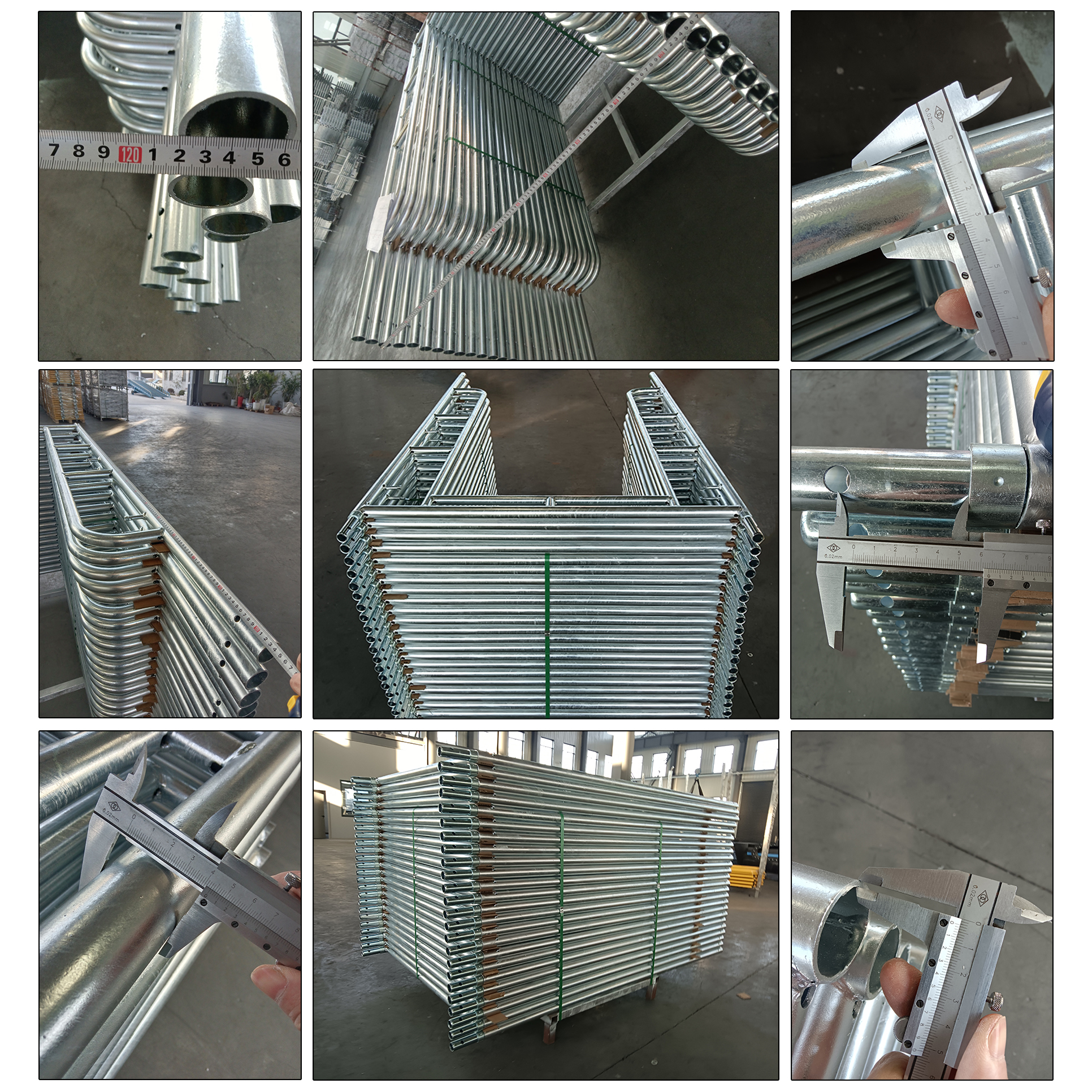 Camminare attraverso le impalcature a telaio