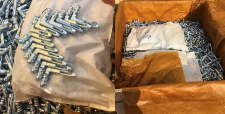 Pin del gancio di impalcature