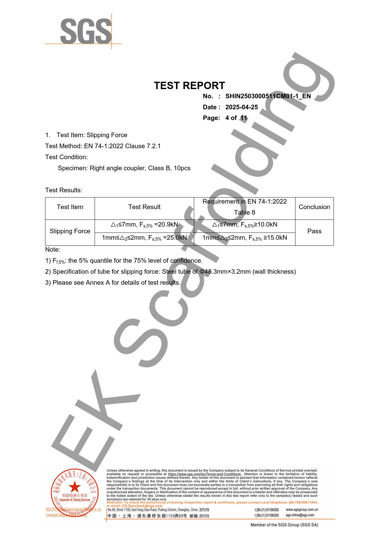 Double Couper 2025-3 EK-SGS- 