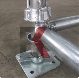 Sistema Scaflok standard galvanizzato con impalcatura Cuplok HDG