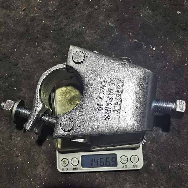 Accoppiatore trave con impalcature forgiate con impalcature forgiate