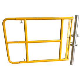 Gate di sicurezza del tubo di avvolta della scala gialla