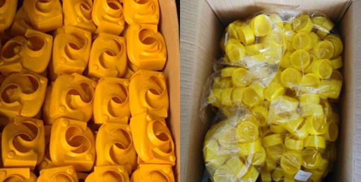 Coperchio dell\'accoppiatore di plastica e tappo del tubo