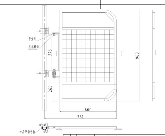 Accesso alla scala a molla Accesso gestito Gate di sicurezza 