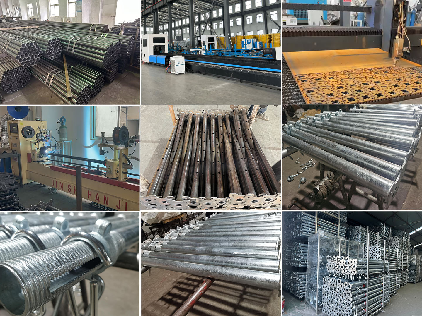 Il processo di produzione di sostegno in acciaio