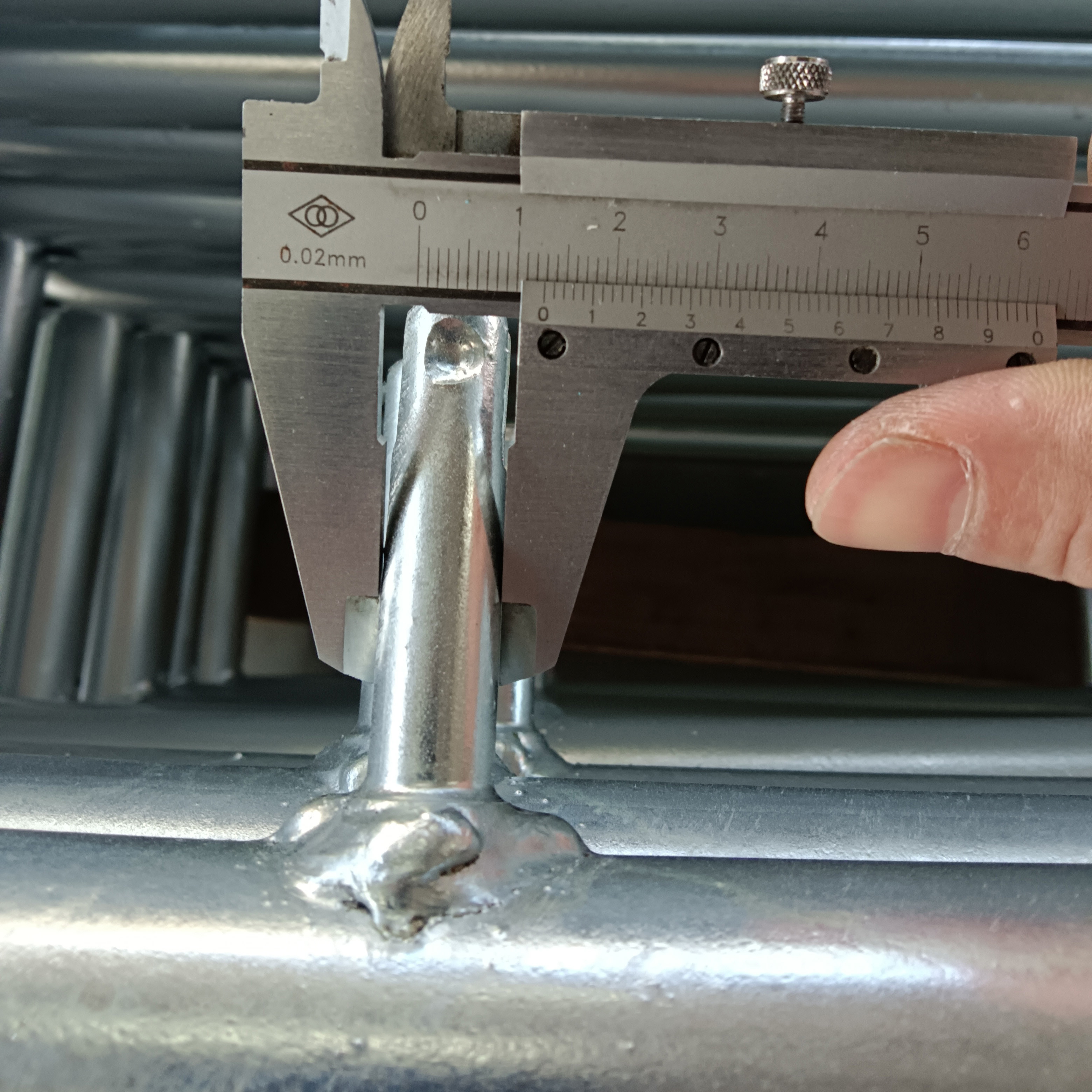 Test di impalcature del telaio