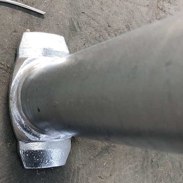 Sistema di rinforzo con impalcatura galvanizzata