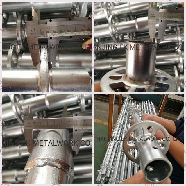 Standard in acciaio Galvnized per impalcature Ringlock1 