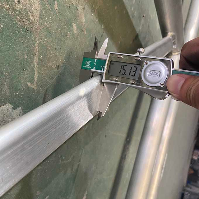 capriata a poppa in alluminio